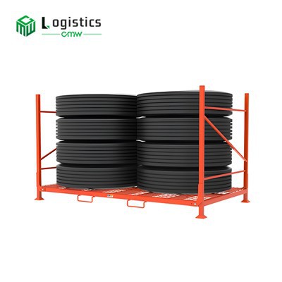 Úložisko pneumatík z oceľovej palety